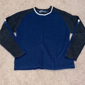 Bots Blue and Gray Sweater